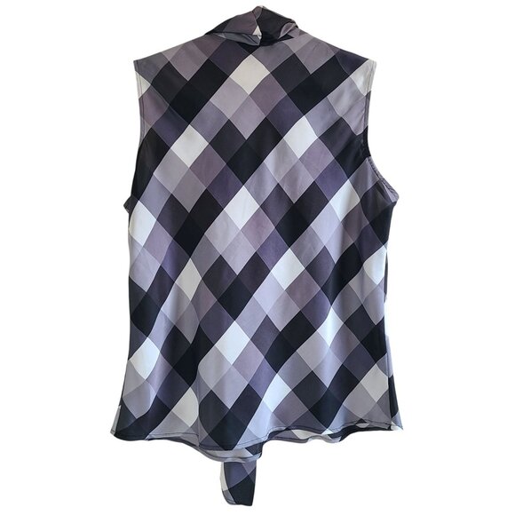 Dana Buchman & Nine West Women's Sleeveless Blouses Tunics Top Knot Tie Size L - Picture 14 of 16